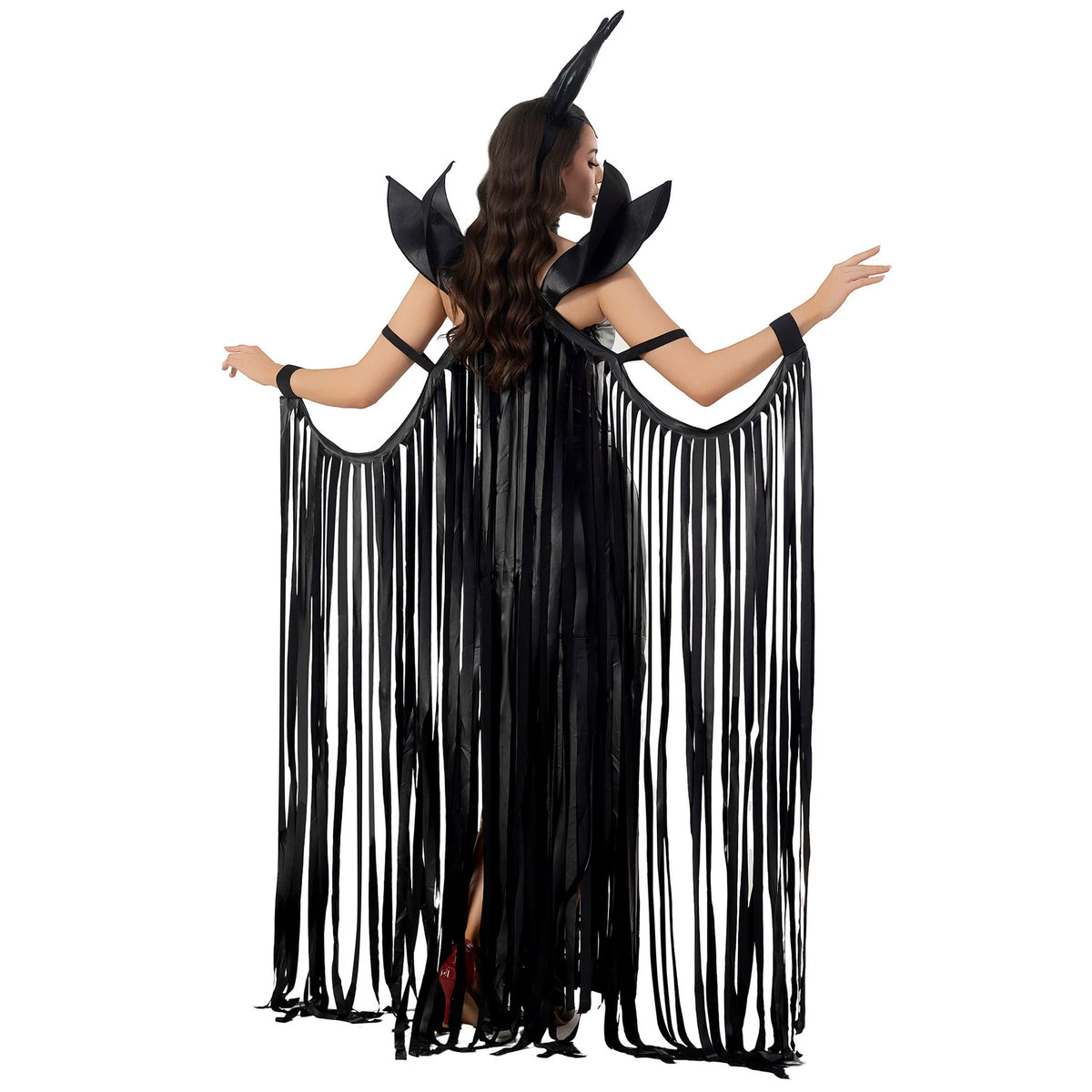 Women's Gothic Vampire Costume – Red or Brown Halloween Dress