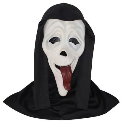 Halloween Costume Screaming Horror Props Mask Breathable Skeleton Mask Horror Halloween - Style A tushemianju