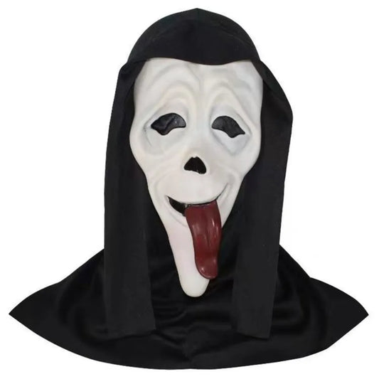 Halloween Costume Screaming Horror Props Mask Breathable Skeleton Mask Horror Halloween - Style A tushemianju
