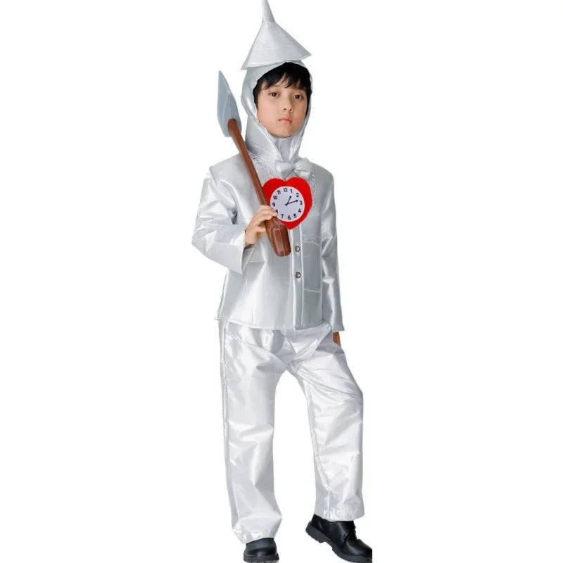 Halloween Cosplay Tin Man Costume Parent-Children Adult Male Iron Man - view 3
