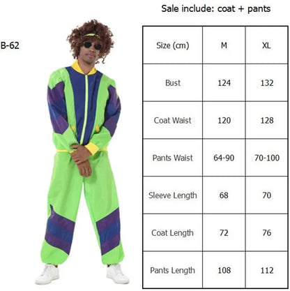 Couples Hippie Costumes for Women Male Vintage 70s 80s Rock Disco Cosplay Outfits Carnival Halloween Party - product image 18