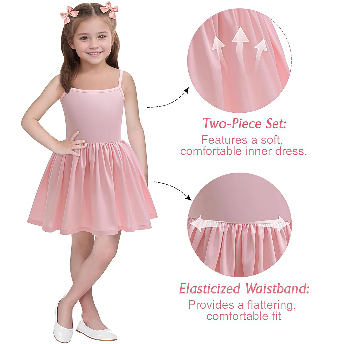 Girls Pink Good Witch-Inspired Halloween Costume Dress