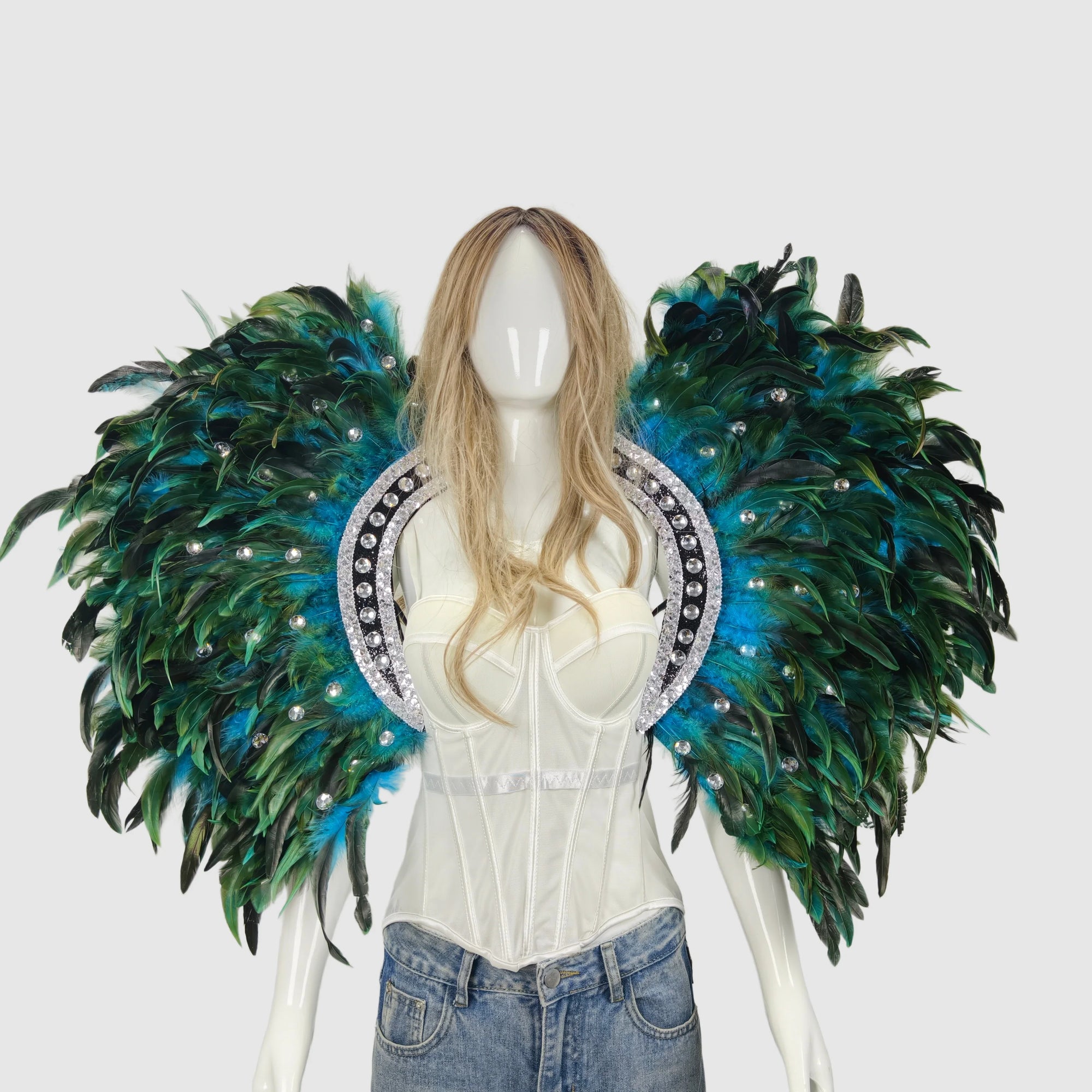 Feather shawls and scarves for Halloween, unisex, feather carnival - product image 2