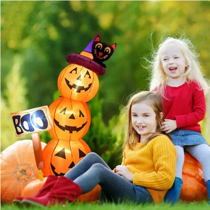 1.6M/5FT Halloween Inflatable Model Pumpkin Built-in LED Lights Holiday Outdoor Indoor Home Garden Party Fun - product image 3