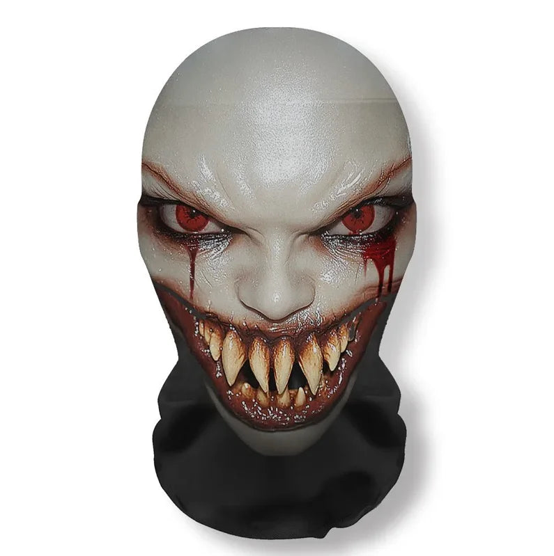 Halloween Ghost Face 3D Mask Balaclava Full Face Elastic Mesh Breathable Skull Headcovers Horror Party - product image 10