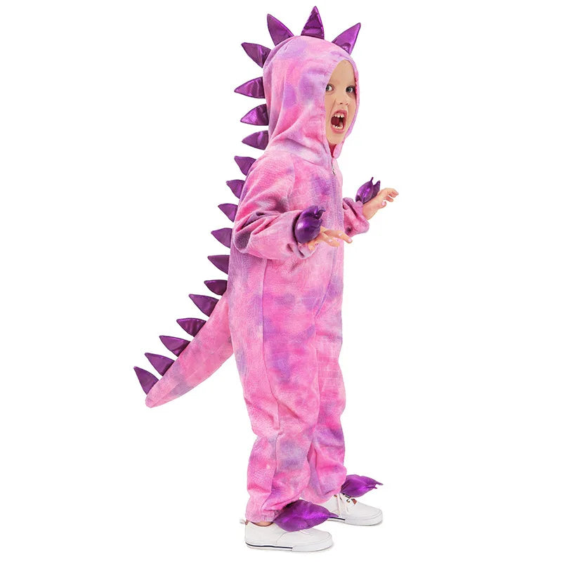 Kids Dinosaur Costume Jurassic World Pink Girls Tilly the T-Rex Dinosaur Dilophosaurus Boys Halloween Costume - product image 5
