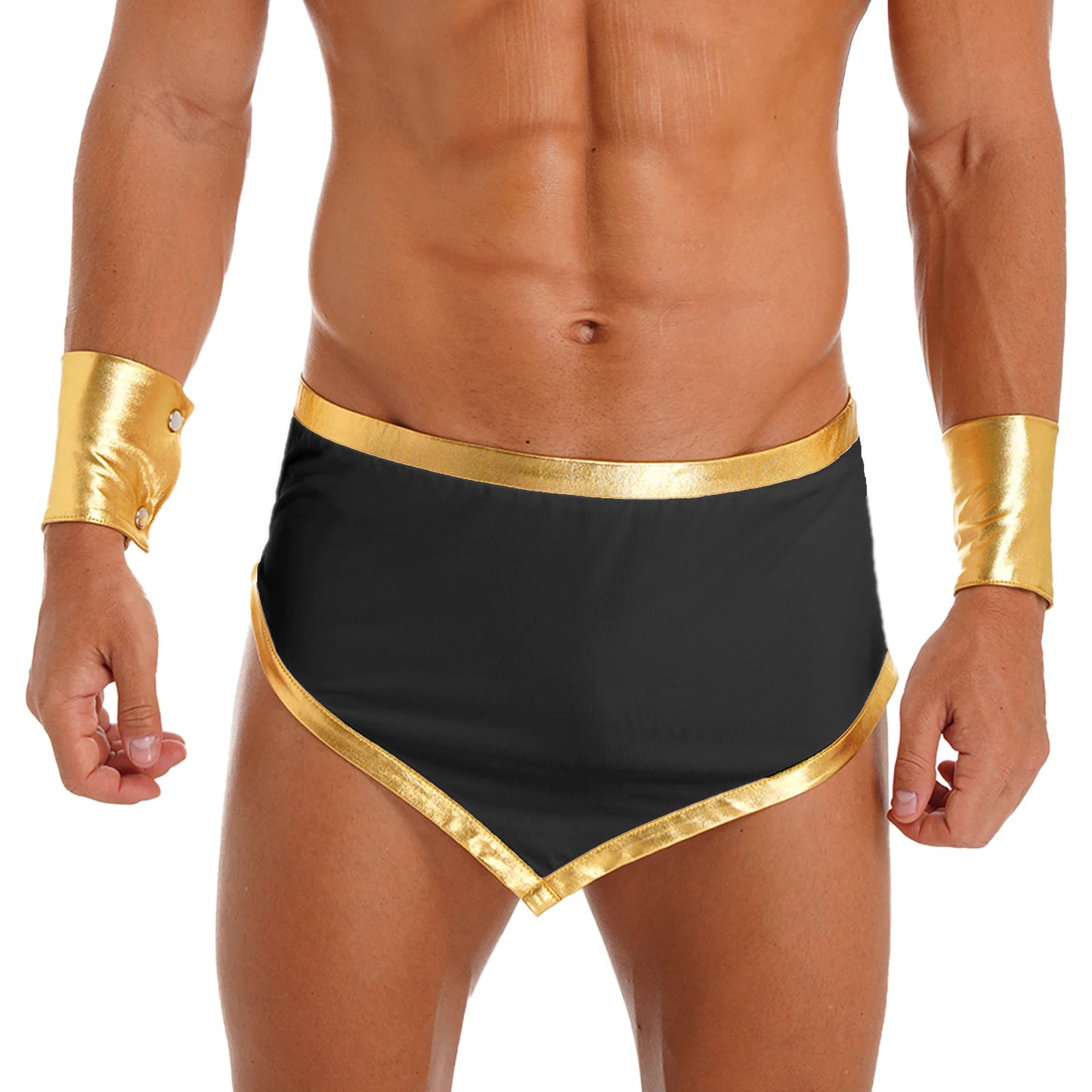 Halloween Adult Costume Complete Set Ancient Greek God Gladiator Mythical Prince Aladin - Burgundy C / XXL