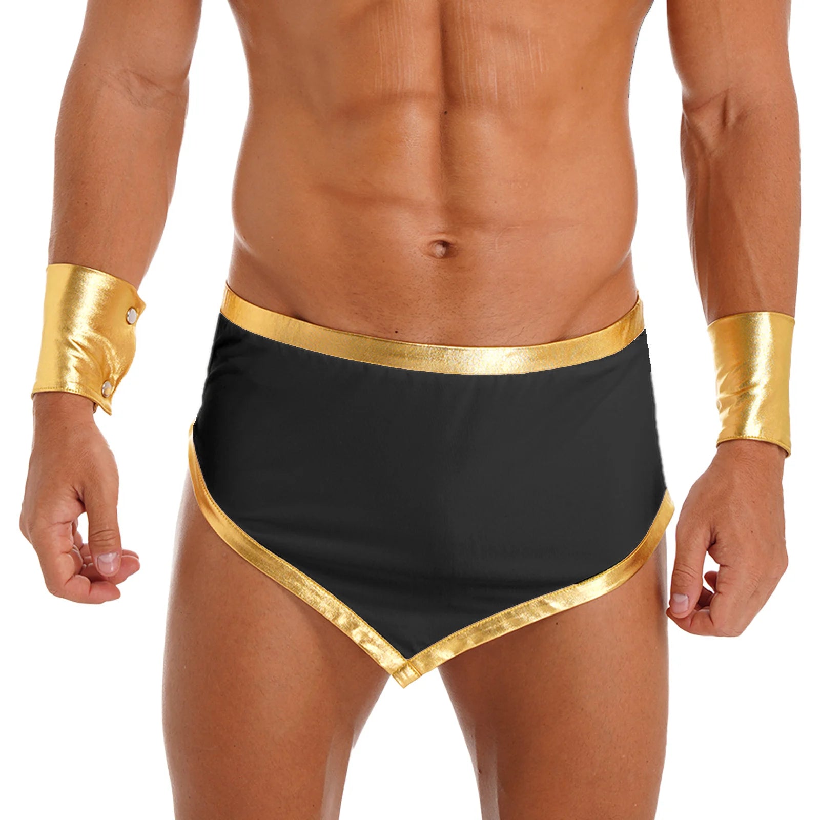 Halloween Adult Costume Complete Set Ancient Greek God Gladiator Mythical Prince Aladin - Burgundy C / XXL