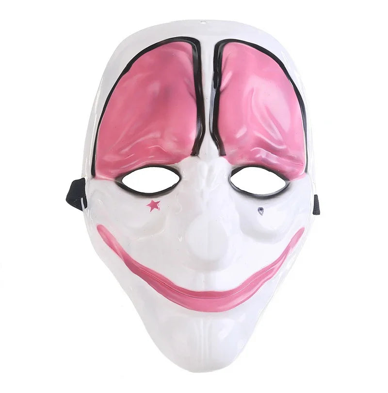 Clown Masks Payday 2 Cosplays Mask Scary Clowns Mask Halloween Horrible Mask Graffiti - 2