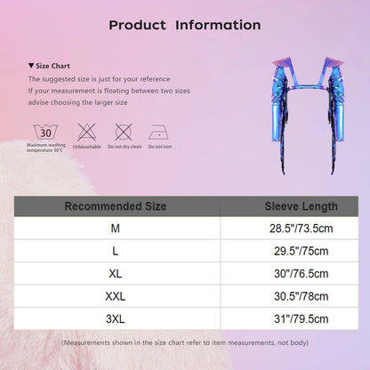 Men's Holographic Glossy Shoulder Armor Tops Fly Sleeve Jacket Tailcoat Costume - alternate view 2