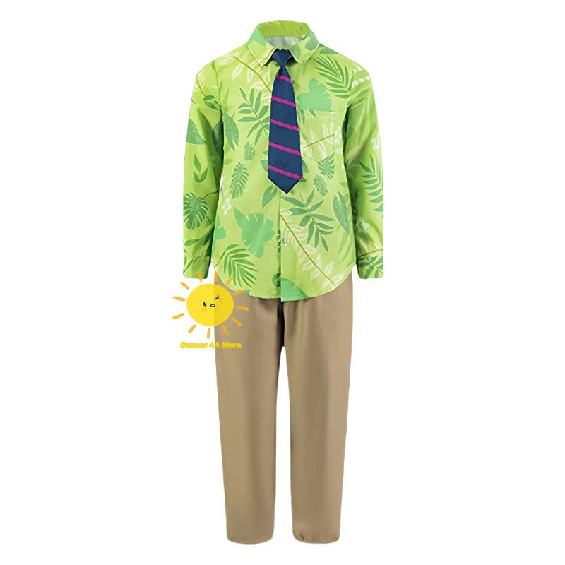 Clever Fox Character Cosplay Costumes Animated Animal City Cosplay Summer Shirt Tie Nick