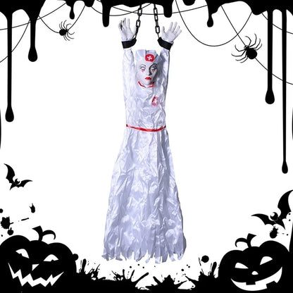 Animatronics Decoration Hanging Clown Nurse Voice Control Electric Outdoor Prop - alternate view 10