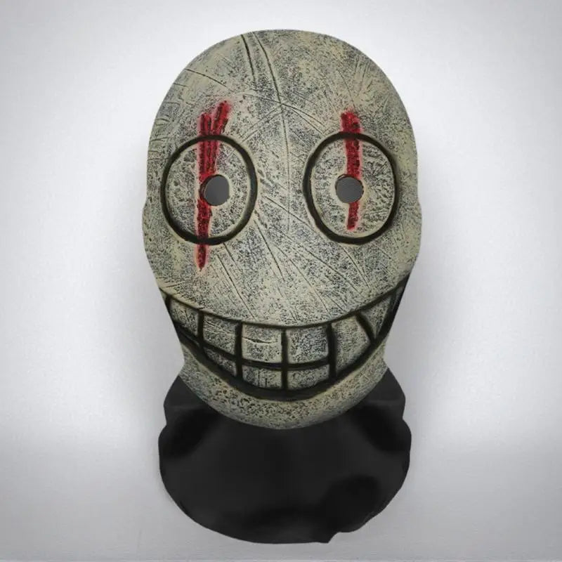 Halloween Ghost Face Full Mask, 3D Printed Stretchable Mesh, Comically Horrifying Cosplay Party Skull - product image 2