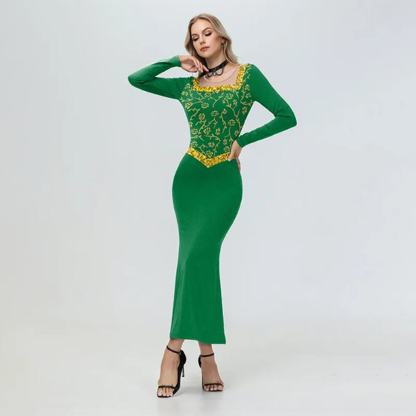 Women's'S Costume - Green Princess Dress