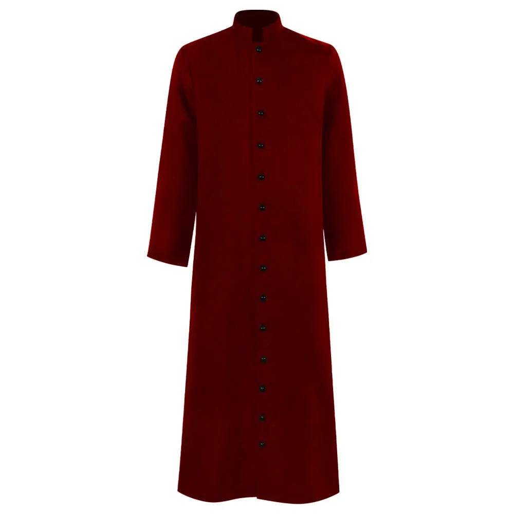 Legend Clergy Robe Cassock with Cincture Medieval Clergyman Vestments Costume - alternate view 8