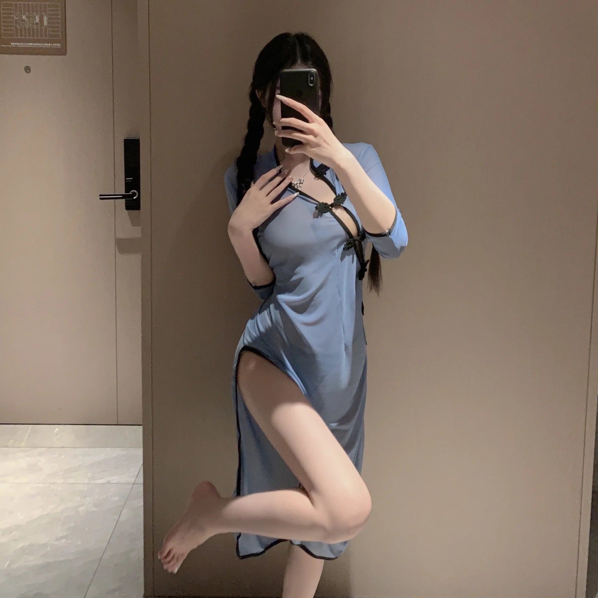 Women's BDSM Christmas Costume - alternate view 5