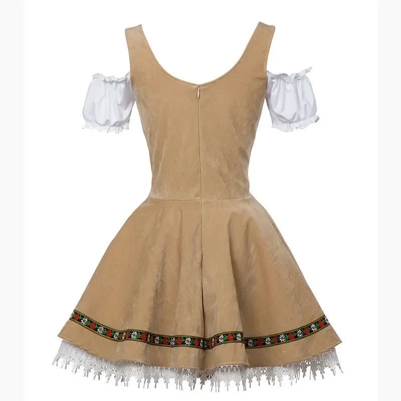Couples Oktoberfest Costume Parade Tavern Bartender Waitress Outfit Cosplay Halloween Carnival Party Fancy