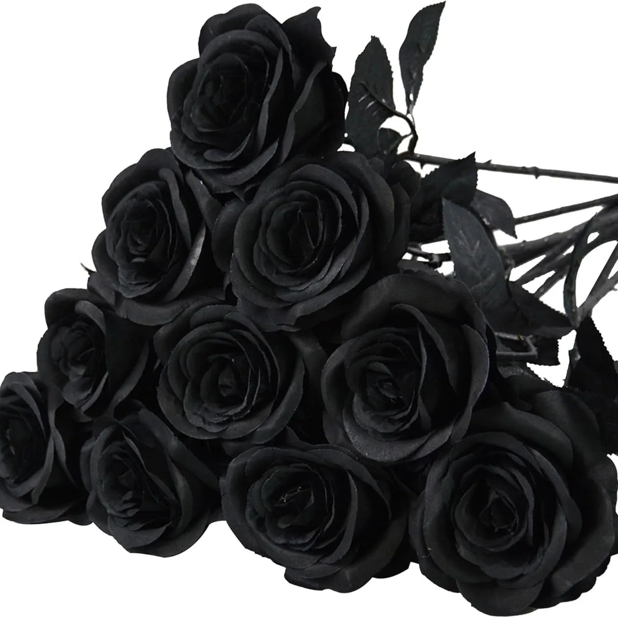 Black Burgundy Rose Halloween DIY Floral Kit Eucalyptus Pumpkin Gothic Stems - product image 5