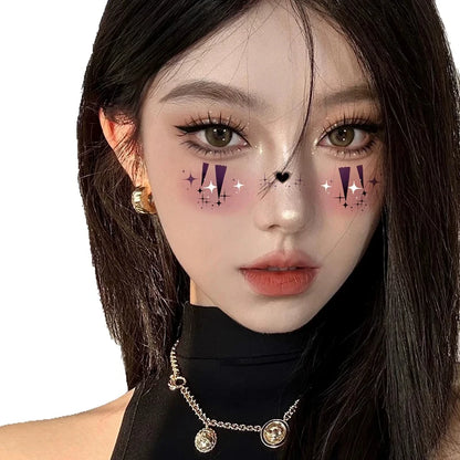 10pcs Halloween Vampire Bat Fake Freckles Temporary Tattoo Stickers For Child WomanHot Stamping Freckles - product image 3