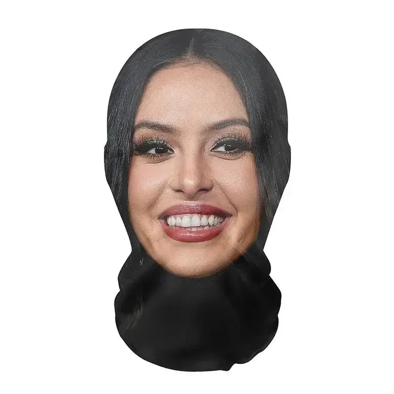 Costume Headwear Hip Hop Hood Hat Headgear 3D Printed Kanye Mask Elastic Mesh Halloween - View 39
