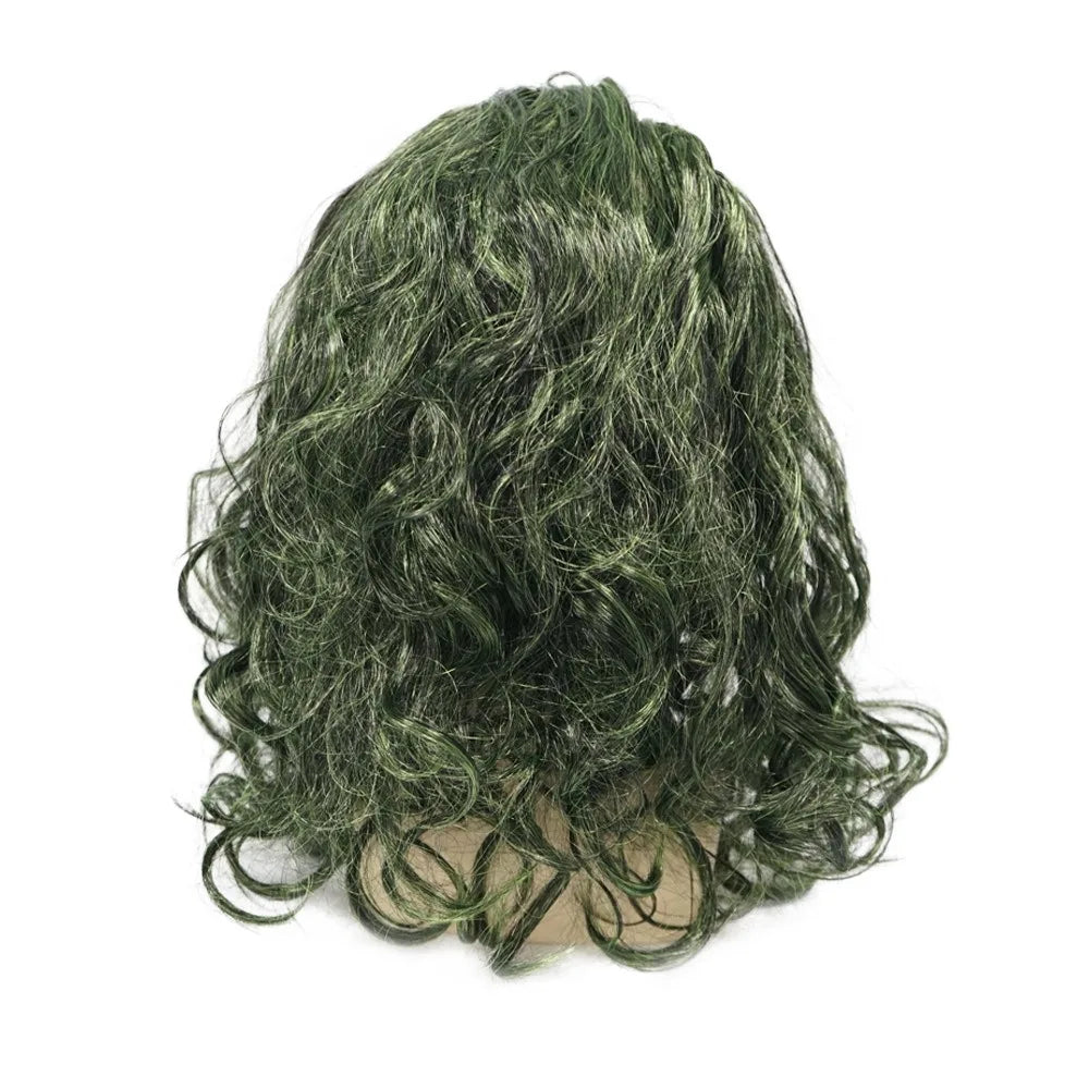 Latex Mask Costume Clown Mask Green Hair Halloween Adult Costume for Garden - View 5