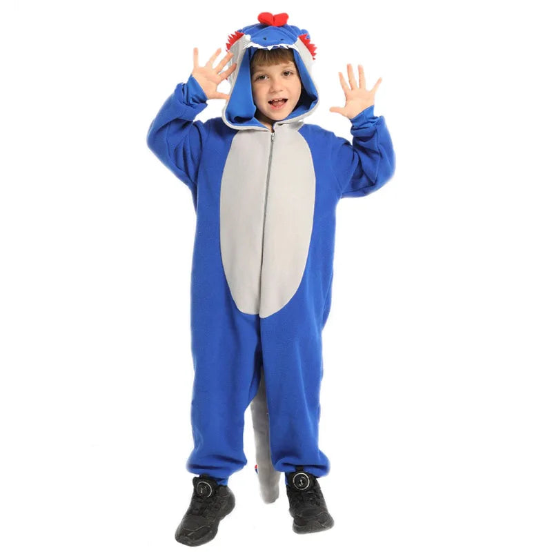 Animal Dinosaur Cosplay Niño Costume Dinosaurs Carnival Halloween Outfit Blue Cute Dinosaures Onesie Clothing - product image 7