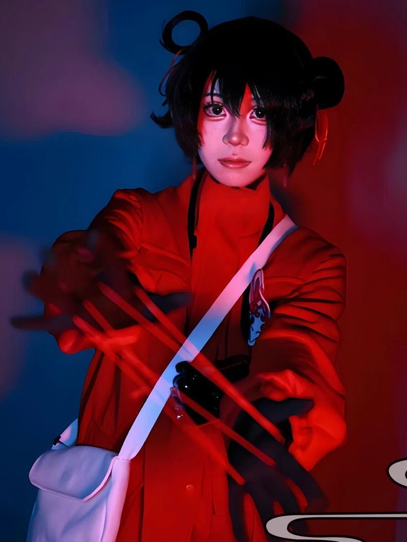 Chinese Horror Game Liyuting Cosplay Costume Cheongsam Suits Halloween Carnival Fancy Outfit - product image 2