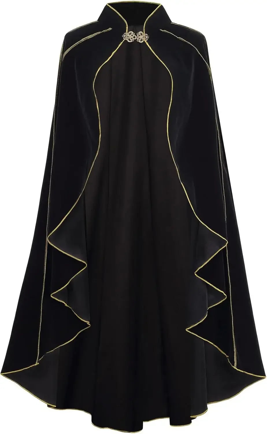Men's Medieval Cloak Cape Shawl Pirate Robe Lord Retro Costume - alternate view 9
