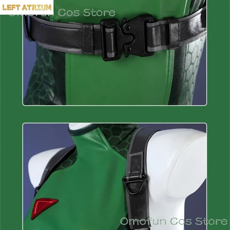 Halloween Costume OW Street Collaboration Cammy Fighter Widowmaker Costume Game - suit wig / L