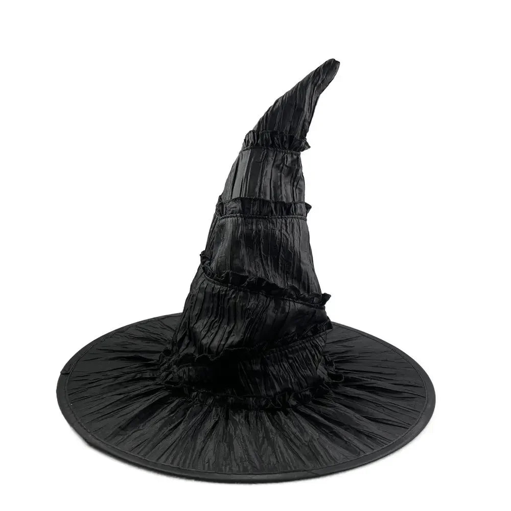 Elphaba Glinda Wicked Witches Hats Black Large Ruched Witch Hat Women Costume Accessory Halloween Cosplay - product image 8