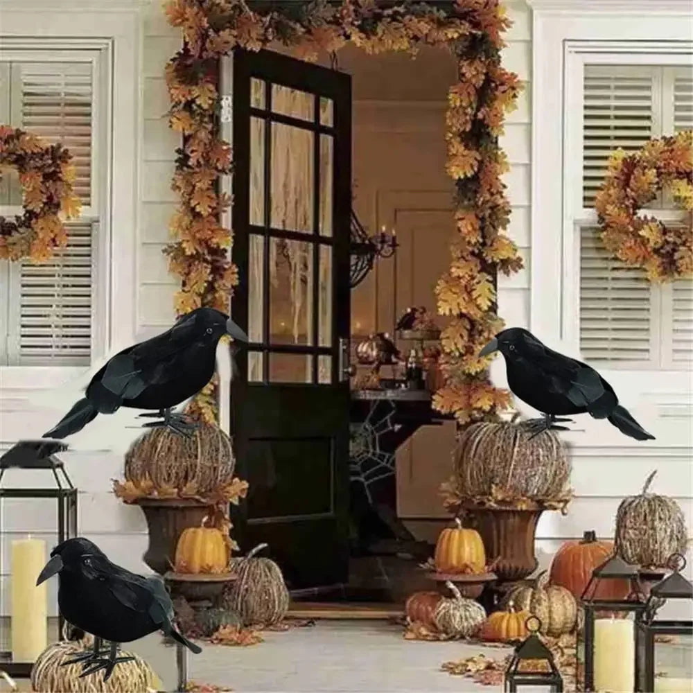 Decoracion Simulation Black Crow Raven Halloween Costume - product image 3