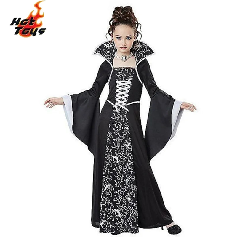 Halloween Costume for Kids Halloween Fantasy Vampire Costume Girls Witch Costume Kids for - white / 130