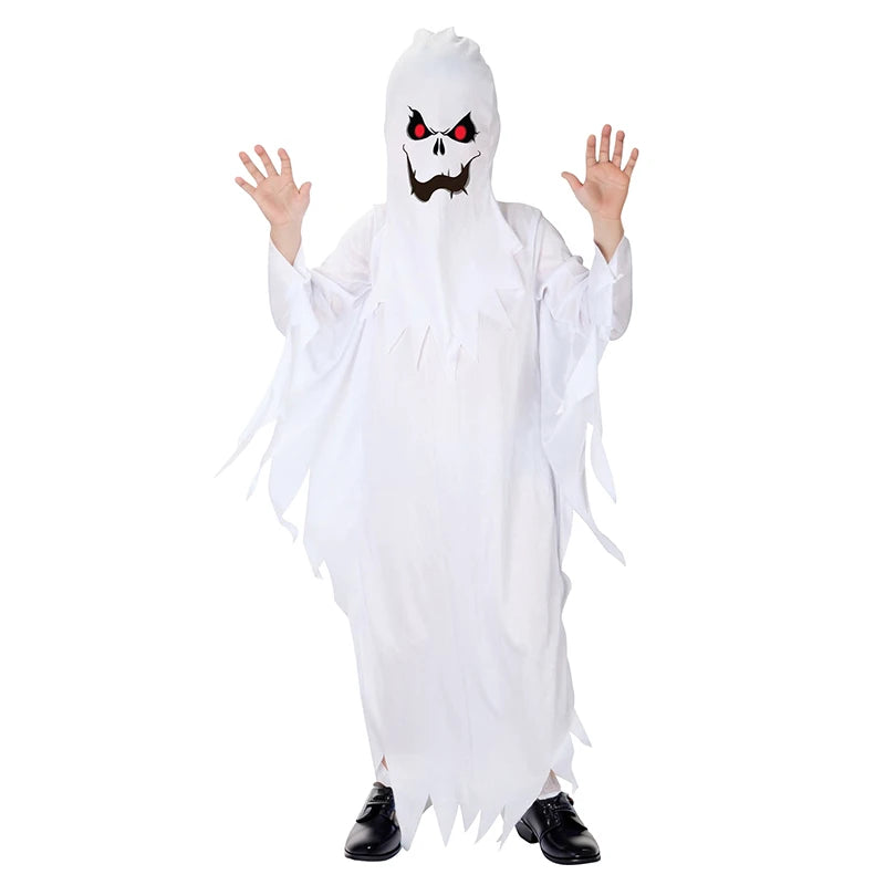 Kids' Ghost White Scary Suit Costume