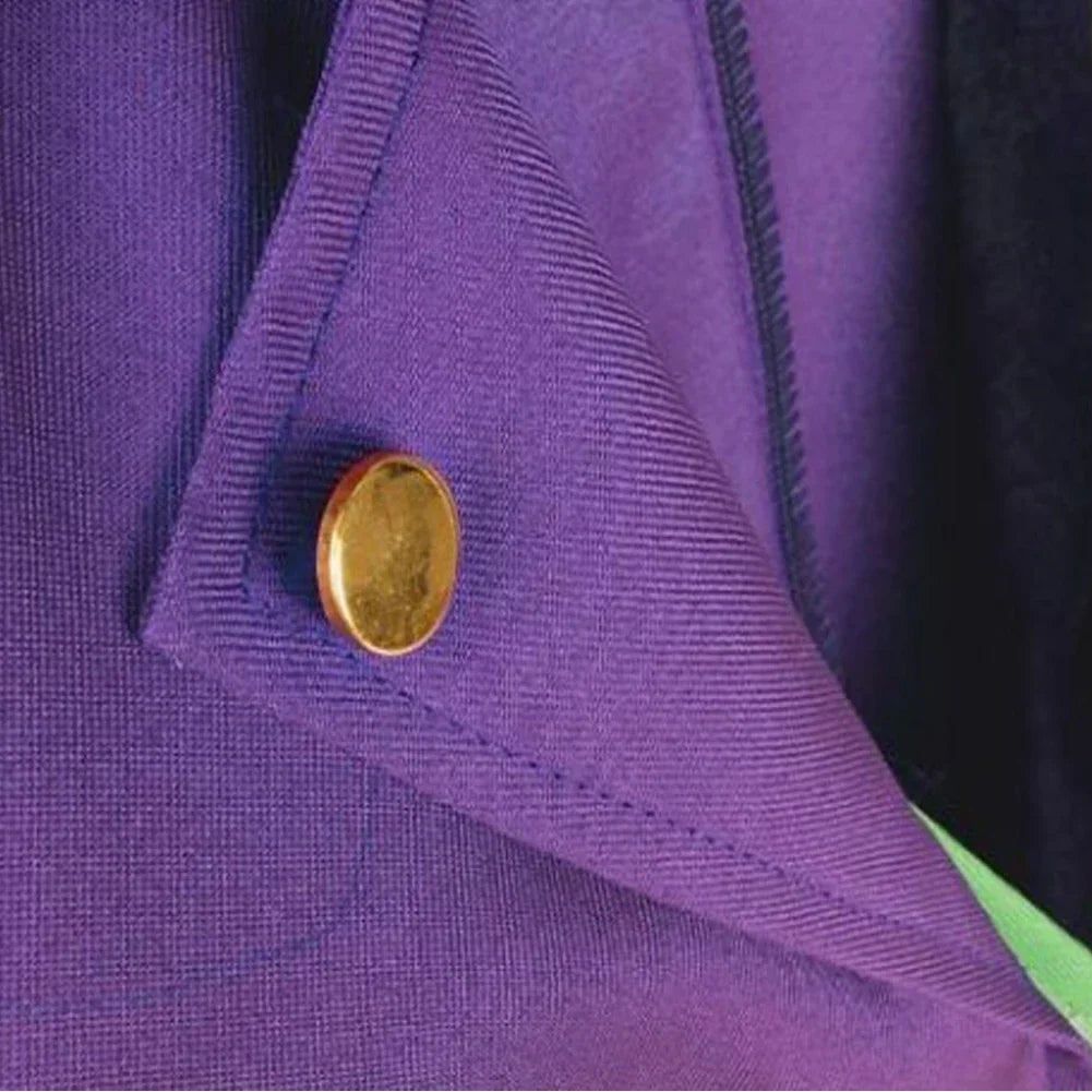 Movie Super Villain Costume Disguise Joker Costume Fantasy Tuxedo Jacket Vest Suit Adult - PURPLE / L