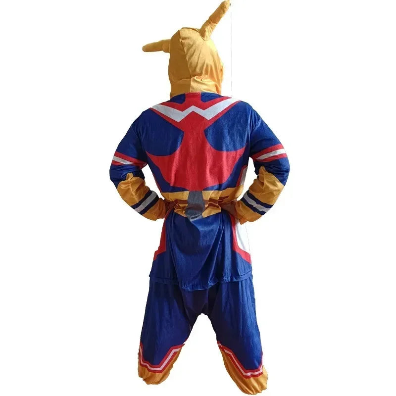 My Hero Academia Cartoon Costume Pajamas Olmet Bathrobe Cos Halloween One-piece Costume - View 5