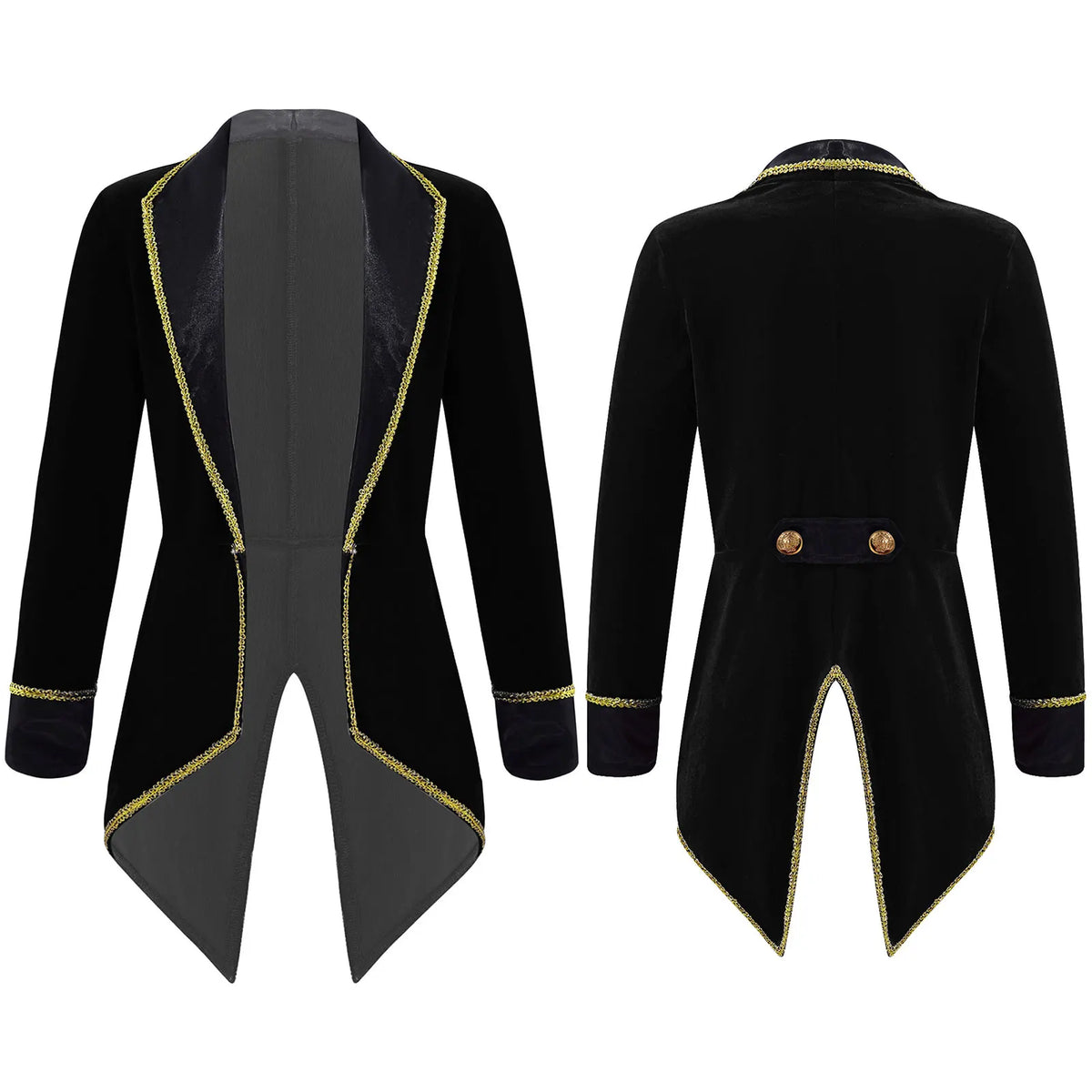 Kids Circus Ringmaster Halloween Costume Tailcoat