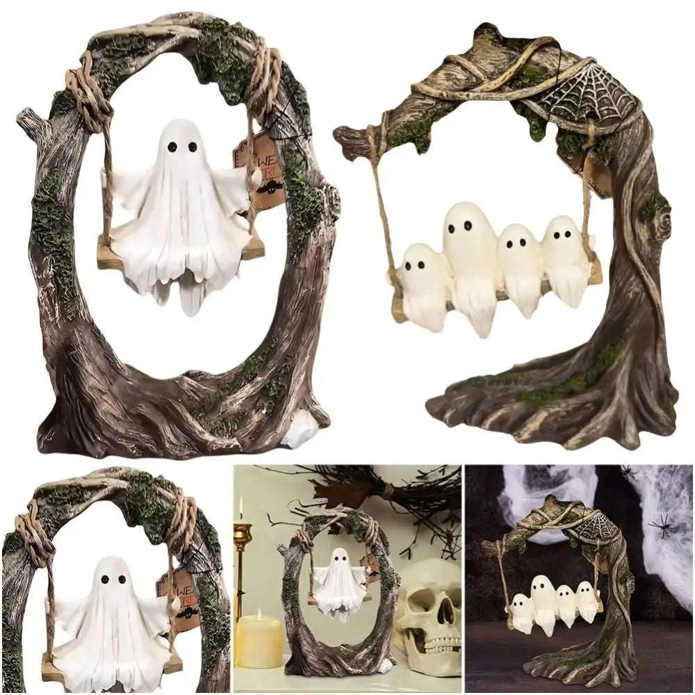 Halloween Themed Halloween Swing Ghost Ornament Handicraft Model Spooky - product image 4