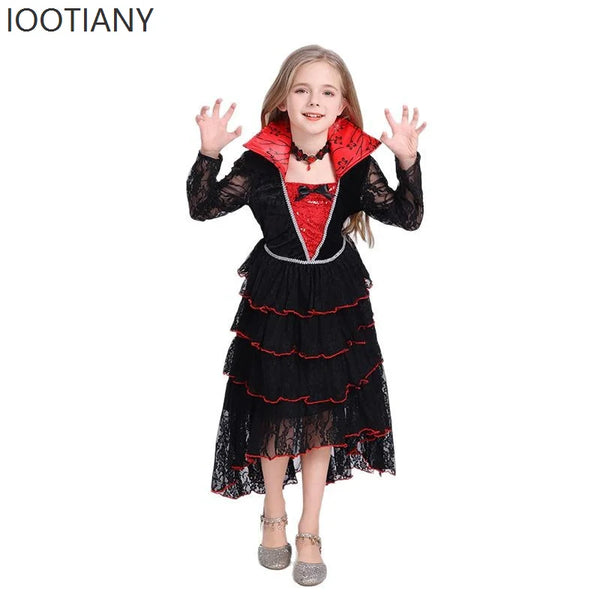 Girls' Witch Dress Costume - Black - Design 2