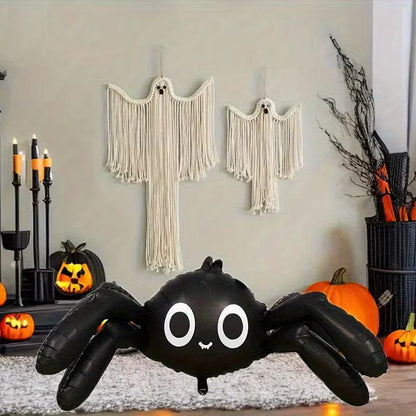 1Pcs 59 Inch 4D Black White Spider Foil Balloon Big Halloween Prank Balloon Indoor Outdoor Birthday Party - product image 3