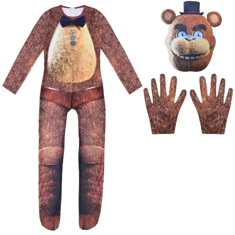 Kids' FNAF-Inspired Halloween Costumes – Freddy & Nightmare Character Designs