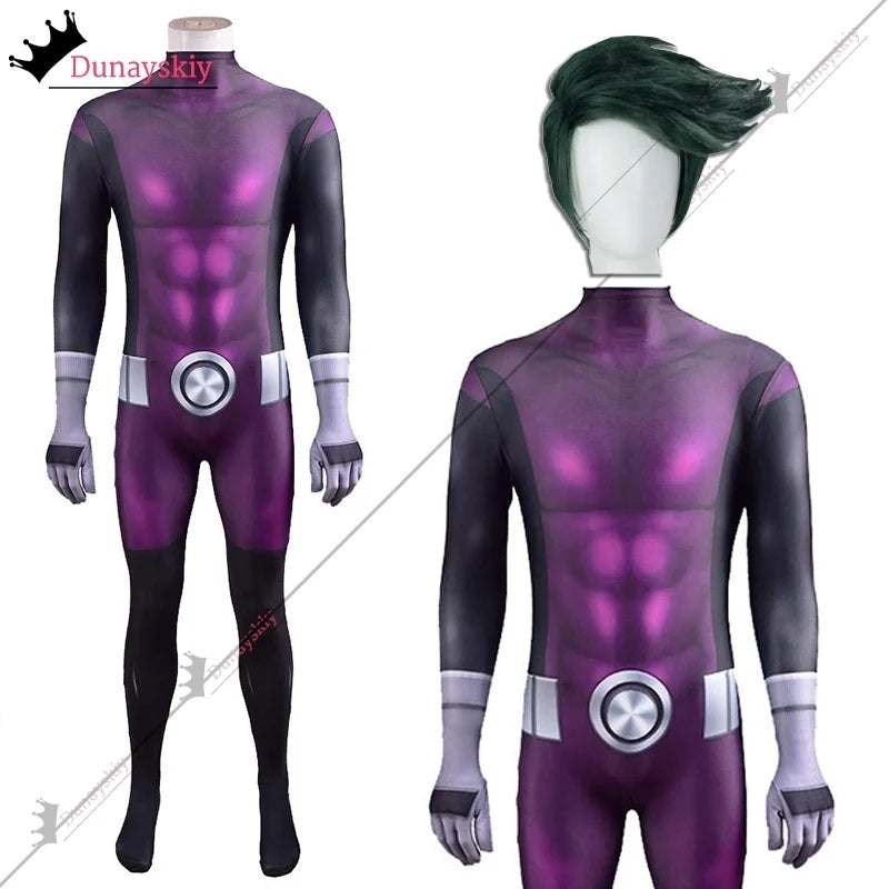 Adults/Kids Teen Titans Beast Comic Logan Boys' Cosplay Jumpsuit - view 6
