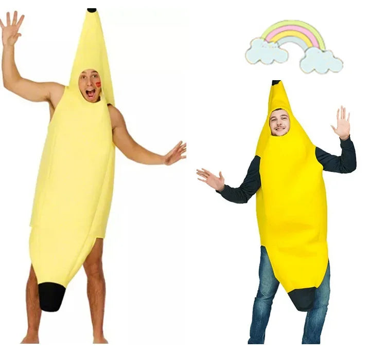 Costume for Men Sexy Banana Costume Adult Novelty Halloween Decorations - 1PCS / Kid