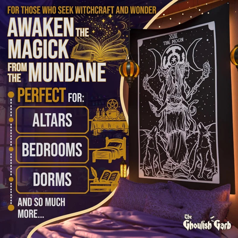 Hecate Goddess Mystical Wall Tapestry