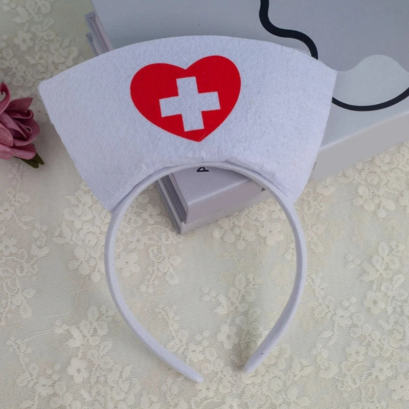 Nurse Hat Headbands Halloween Headbands Hair Accessories for Girls and Womens - product image 2