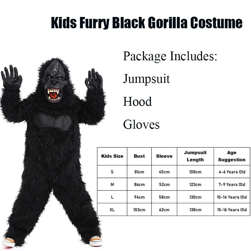 Gorilla Costume Jumpsuit for Adults & Kids - view 8