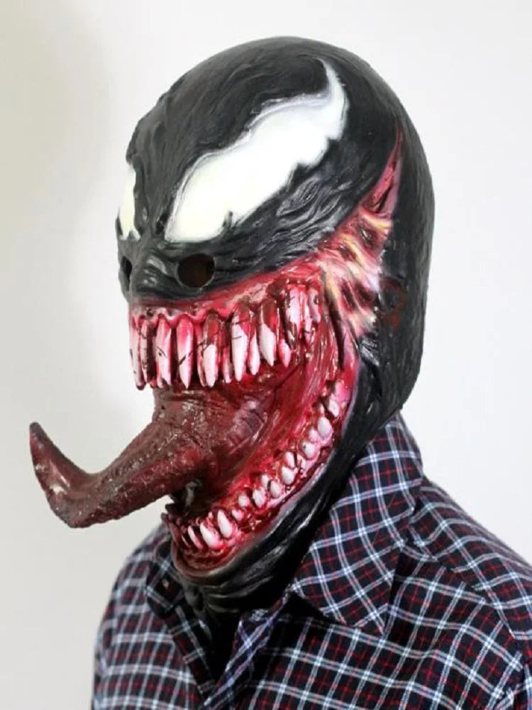 Super-herói Filme Costume Capa Horror Máscara Monstro De Halloween Prank Prop Lon - View 3