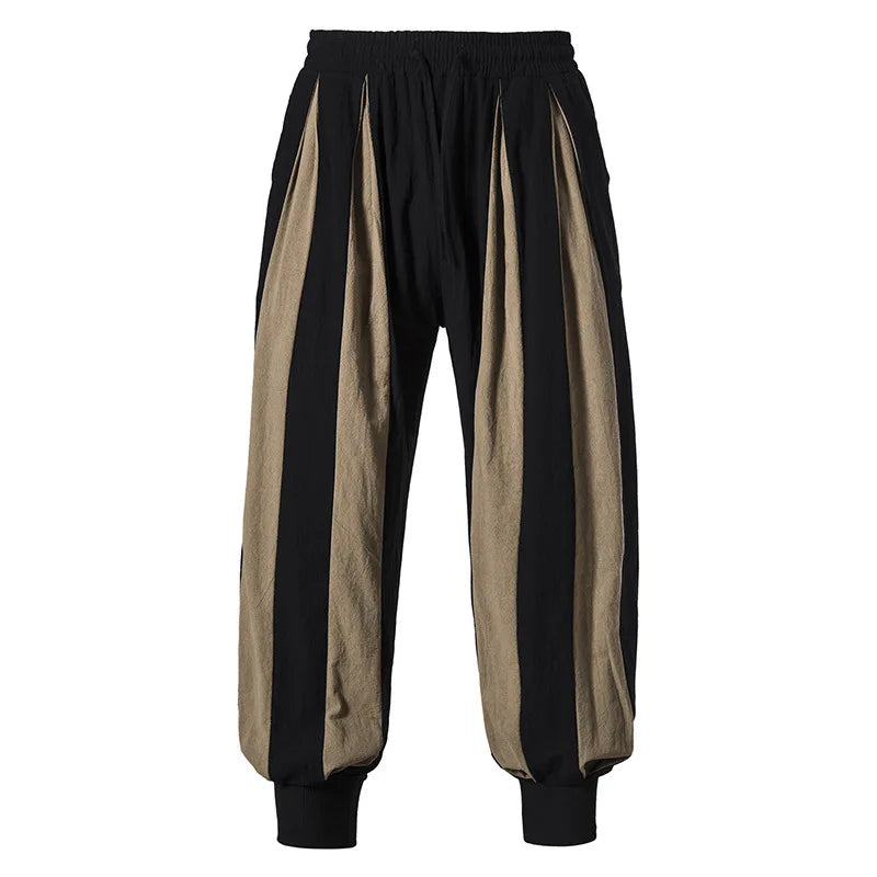 Halloween Costume Renaissance Medieval Men Pirate Circus Clown Costume Knight Trousers - B / XXXL