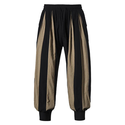 Halloween Costume Renaissance Medieval Men Pirate Circus Clown Costume Knight Trousers - B / XXXL