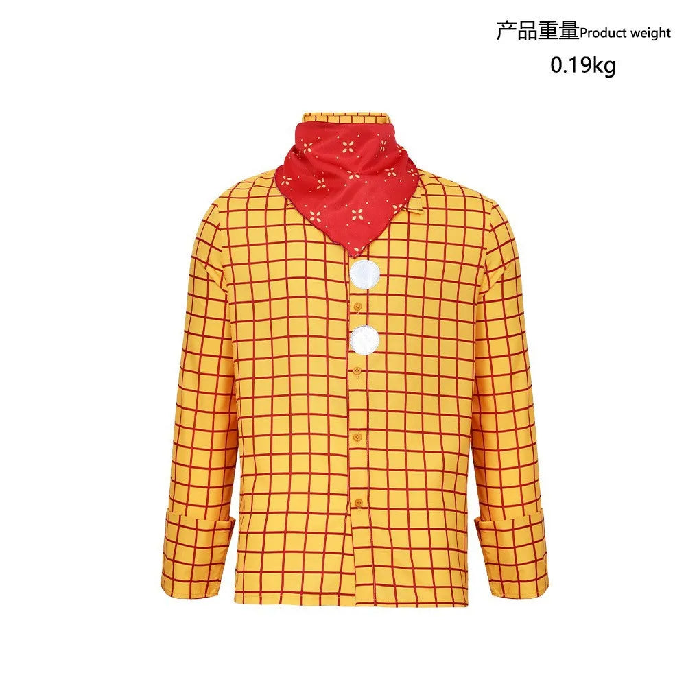 Adult Woody Jessie Cosplay Costume Kids Anime Cosplay Cowboy Bo Peep Buzz Toy Character Halloween Birthday Party Fancy Dress