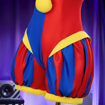 Pomni the Amazing Digital Circus Costume Jumpsuit Clown Costume Halloween Adult Cosplay - 1SET / M